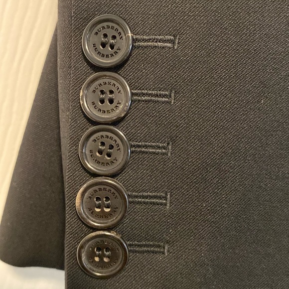 NWT BURBERRY CLASSIC FITTED CHECK LINED 100% WOOL BLAZER BROOCH NOT INCLUDED - Picture 8 of 11